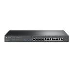 TP-Link Omada VPN Router with 10G Ports (ER8411) - Omada SDN Centralized Management, Two 10GE SFP+ Ports, Up to 10 WAN Ports, SSL/IPSec /OpenVPN/PPTP/L2TP VPN, Load Balance