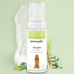 Petroyale Dry Bath Foam Shampoo for Dogs - Dry Shampoo for Dog - Tick, Flea & Itch Relief - Dentangling Foam Shampoo for Quick Bath | 150ml