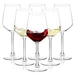 Wine Glasses Set of 6, 12oz Clear R