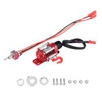 RC Winch, 1:10 RC Crawler Climbing Cars Electric Metal Winch Compatible with SCX10 D90 D110 TF2 TRX4 KM2