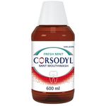 Corsodyl Mouthwash Gum Disease Treatment for Adults, Chlorhexidine mouthwash for Gingivitis Treatment, Fresh Mint, 600ml