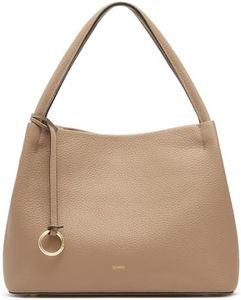 Kattee Leather Purses for Women, Small Crossbody Bags for Women Trendy 2026, Top Handle Handbags Satchel Bags with Adjustable Strap, Tan