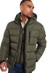 Spindle Mens Padded Winter Coat Zip