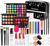 Professional All in one Makeup Set, Fenshine Cosmetic Make Up Starter Kit With Storage Bag Portable Travel Make Up Palette Eyeshadow Foundation Lip Gloss for Teenage & Adults (30PCS)