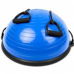 Half Balance Ball for Exercise with Resistance Bands and Foot Pump, Inflatable Yoga Basu Ball for Home Gym Workouts