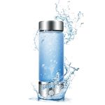 Togarhow 420ml Hydrogen Water Bottle Hydrogen Alkaline Water Bottle Maker Machine with SPE and PEM Technology Hydrogen Water Generator Ionizer Hydrogen Content up to 700-1100 PPM for Home Travel