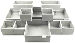 12 pcs Drawer Organiser Divider UK 