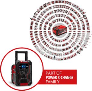 Einhell Cordless Site Radio – DAB+ FM Portable Speaker