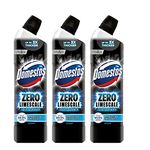 Domestos Zero Limescale Ocean Antibact Toilet Gel, 3 Packs of 750ml, Removes Dirt and Gives Zero LimeScale! Grab it Now to Keep Your Toilet Clean and Fresh!