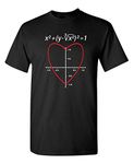 Valentines Shirts for Women and Men Funny T Shirts, Black, Large