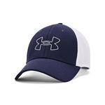 Under Armour Men's Iso-chill Driver Mesh Adjustable Hat, (410) Midnight Navy / / White, One Size