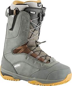Nitro Snowboards Men's Venture TLS PRO '19 Snowboard Shoes, Charcoal, 29.5
