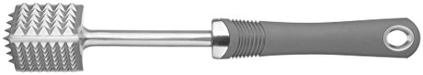 KitchenCraft Professional Meat Tenderiser Mallet with Soft-Grip Handle, 27.5 cm (11"), Grey