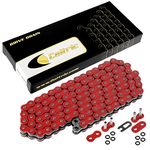 Caltric O-Ring Drive Chain Compatible with Yamaha Raptor 660 Yfm660R Yfm-660R 2001-2005 Red