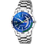 PIRASO Times- Quartz Day & Date Series Royal Blue Chain Watch for Boys & Mens-27-BL-CK