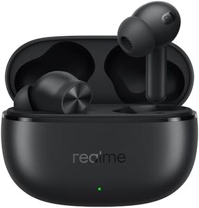 realme Buds T200x True Wireless Earbuds with 12.4mm Dynamic Bass Drivers, 25 dB ANC, Quad Mic, 45ms Latency, Upto 48 Hrs Playback, Fast Charge, IP55 Rated, BT 5.4 (Pure Black)
