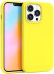 FELONY CASE for iPhone 15 Pro, Neon Yellow Silicone Phone Cover - Liquid Silicone with Anti-Scratch Microfiber Lining, 360° Shockproof Protective Case for Apple iPhone 15 Pro