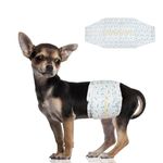 DONO Disposable Dog Diapers Male Dog Wraps Super Absorbent Soft Pet Diapers, Including Four Sizes, Extra Small, Small, Medium, Large, Diapers with Wetness Indicator (XS 14 Count)