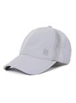 Jockey Men's CP21 Polyester Solid Cap with Adjustable Back Closure and Stay Dry Technology_Light Grey_Free Size