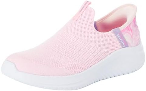 Skechers Girl's Girls Slip-On, Light Pink Mesh Multi Trim, 6 US