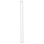 Lizzy 120cm Long Pearl Bead Necklace Rope Chain Vintage Wedding Bridal Costume | 1920's Accessories Flapper Costume (White)