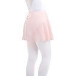 Ballet Dance Skirts Chiffon Wrap for Girls Women Black Pink White S-L