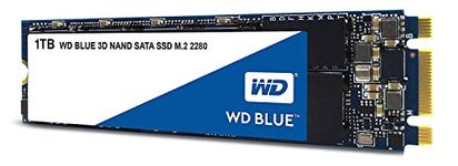 WD Blue 3D NAND Internal SSD M.2 SATA - 1 TB, Blue - High Performance