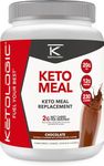 KetoLogic Keto Meal Replacement Shake Powder for Optimal Results + MCT Oil + Grass-Fed Whey - Perfectly Formulated Macros for Ketosis - 20 Servings - Chocolate