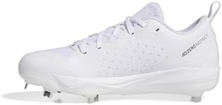 adidas Women's Adizero Instinct Softball Sneaker, White/Black/White, 8