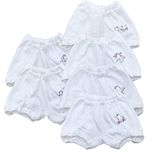 Baby Bucket Baby Boys & Baby Girls Cotton Panties (Pack of 1) (New 10LC 6PC PK 7891_Bloomer -White Colour-15WH_3 Years-4 Years)