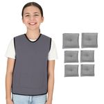 Special Supplies Weighted Sensory Compression Vest for Kids with Processing Disorders, ADHD, and Autism, Calming and Supportive with Adjustable Weight Fit (Medium)