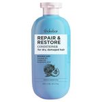 SHAKEBAR Repair and Restore Conditioner For Dry, damaged Hair Blended With Coconut oil Castor oil Hyaluronic Acid Sulfate and Paraben Free 300ml