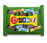 Mixed Snickers, Mars, Twix und weitere Mini Schokoriegel | Großpackung Schokolade | Party Mix | 71 Riegel | 1 x 1,4kg