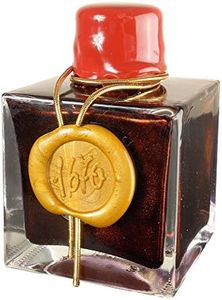 J. Herbin 1670 Anniversary Inks - Gold Sheen 50 ml Bottled - Rouge Hematite (Dark Red Ink)