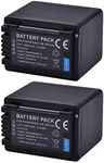 2Packs 3.6V 3900mAh VW-VBT380 VW-VBT190 Battery for Panasonic W570/850 ,HC-V210, HC-V250, HC-V380, HC-V510, HC-V520, HC-V550, HC-V710, HC-V720, HC-V750, HC-V770, HC-VX870, HC-VX981,HC-WX970,HC-VX985/870.