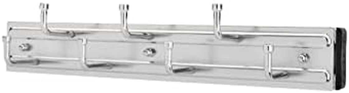 Rev-A-Shelf BRC-12CR 12 Inch Chrome Pull Out Belt Rack Closet Storage Organizer with Mounting Hardware
