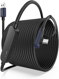 Syntech Link Cable 33 FT with Signal Booster Compatible with Meta/Oculus Quest 3, Quest2/Pro/Pico4 Accessories and PC/SteamVR, High Speed Data Transfer, USB 3.0 to USB C Cable for VR Headset, Black