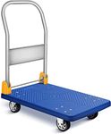 GOBBLER Portable Platform Trolley Cart for Lifting Heavy Weight, 200 Kg Capacity Dolly Push Cart - Blue (GB-TR200)