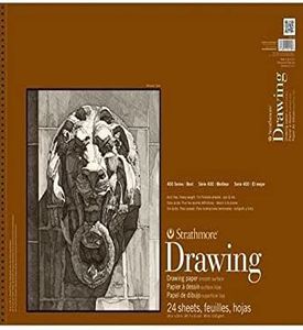 Strathmore (400-108) 400 Series Drawing, Smooth Surface, 18 by 24", 24 Sheets , White