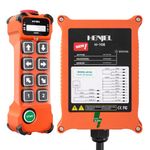 24V 36V 110V 220V Industrial Wireless Crane Remote Control for Hoist Overhead Bridge Crane Radio Gantry Crane Remote Controller 8 Buttons Transmitter and 24-264V Receiver