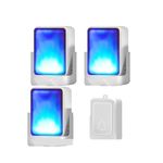 7 Colors Light Flash Music Doorbell Door Bell Suitable for The Deaf/Hard of Hearing M Usic Can Be Changed(Group B)