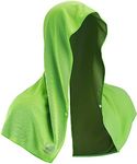 Sukeen Cooling Towel, Cooling Hoodie Towel Men Women, Cooling Towels for Neck and Face, Microfiber Towel Wrap Neck Towel, Keeps Head Cool for Hot Weather Sport Workout Cycling Camping (Green)