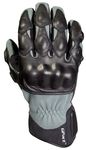 Decade Motorsport Street Gloves (Black and Gray, Medium/Large)