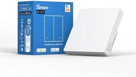 SONOFF Matter Smart Light Switch, Neutral Wire Required, Compatible with Alexa and Google Home, 2.4GHz WiFi 2 Gang Mechanical Switch M5-2C-86W