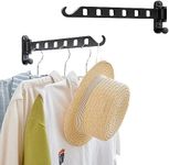 JOOM Laundry Drying Rack Wall Mounted Clothes Drying Rack Clothes Hanger Black