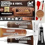 COCONIX Brown Leather and Vinyl Rep