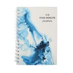 Papboo The Five Minute Gratitude Journal for 6 months, Affirmation Journal, Planner, Happiness,Productivity, Self Care, A5 Size,100 GSM PAPER Hardcover Spiral, Free Sticker, Spacious Pocket(Sapphire)