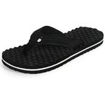 DOCTOR EXTRA SOFT House Slipper for Men's Care |Orthopaedic | Diabetic | Comfortable | Cushion | Flip-Flop Men's and Boy’s Home Slides for Daily Use Bubble Softy D-30-Black-10 UK