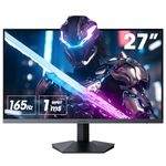 KOORUI 27 Inch FHD Gaming Monitor 165 Hz, IPS, 1ms, DCI-P3 90% Color Gamut, Adaptive Sync, (1920x1080P, HDMI, DisplayPort) Black