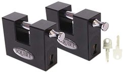 Henry Squire WS75 Container Padlocks - Keyed Alike Pair - 2 x Keys Per Padlock Ordered. High Security Padlocks - CEN 4 Rated